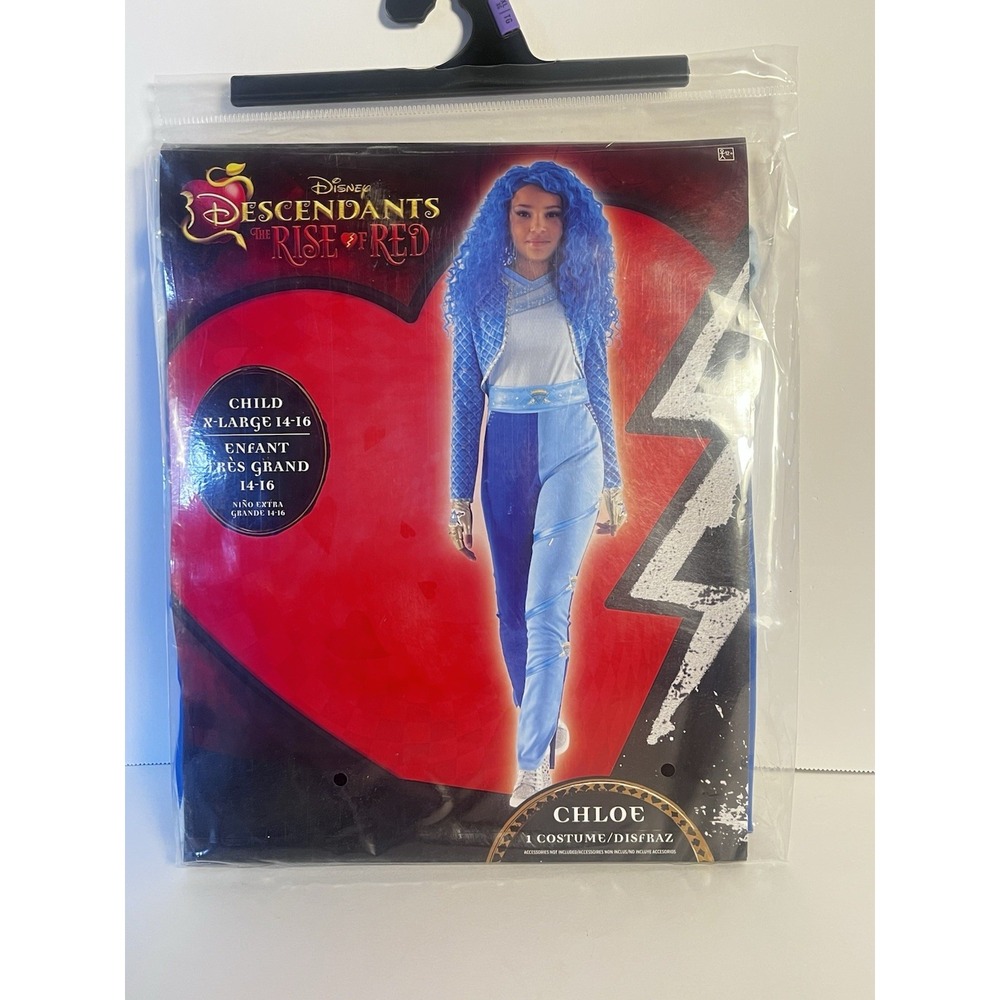 Disney Descendants Rise of Red Chloe Girls Costume XL 14-16 Halloween NWT
